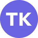 Initials "TK" in a purple circle