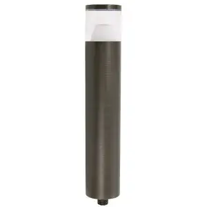 brass cylinder fixture with clear 360 lens at the top