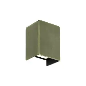 die-cast brass square deck light with bronze finish and a clear lens on the bottom.